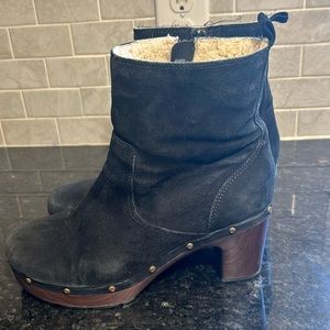 Clarks Ledella Abby Studded Black Boot